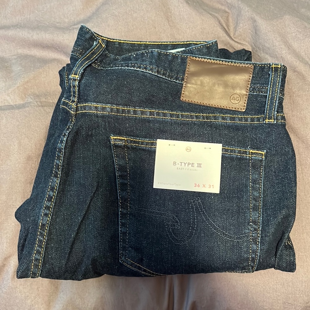 New with tags, men’s AG Jeans, B-type III Fit.